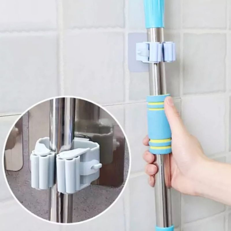 PENJEPIT GANTUNGAN AJAIB SAPU PEL DI DINDING MOP HOLDER MAGIC SEMUA GANTUNGAN