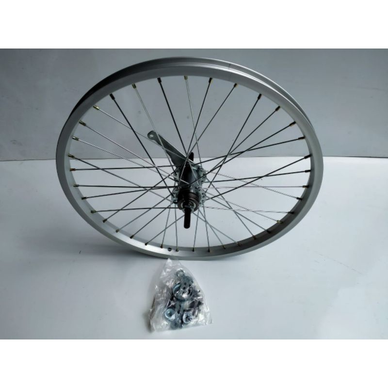 Velg 20 Aloy silver hub terpedo Pacifik hole 36
