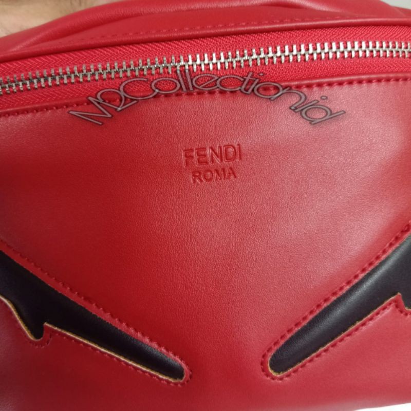 BUMBAG FENDI Diabolic Red Eyes Belt Bag