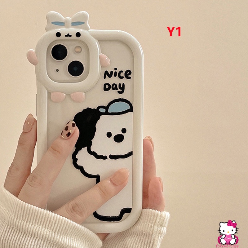 Soft Case Bahan TPU Desain Kartun Anjing Untuk Vivo Y35 Y22 Y21 Y15s Y01 Y50 Y30 Y12i Y17 Y20i Y12s Y11S Y20 Y15 Y21S Y21S Y12 Y33 Y21S Y33S Yt1N