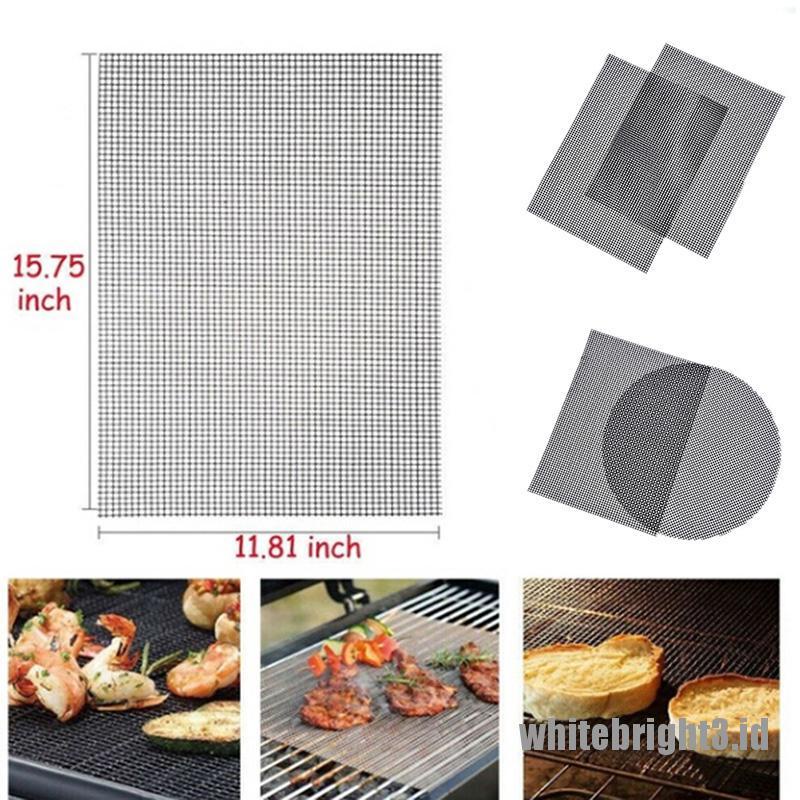 Matras Panggangan Bbq Model Anti-Lengket, Warna Hitam