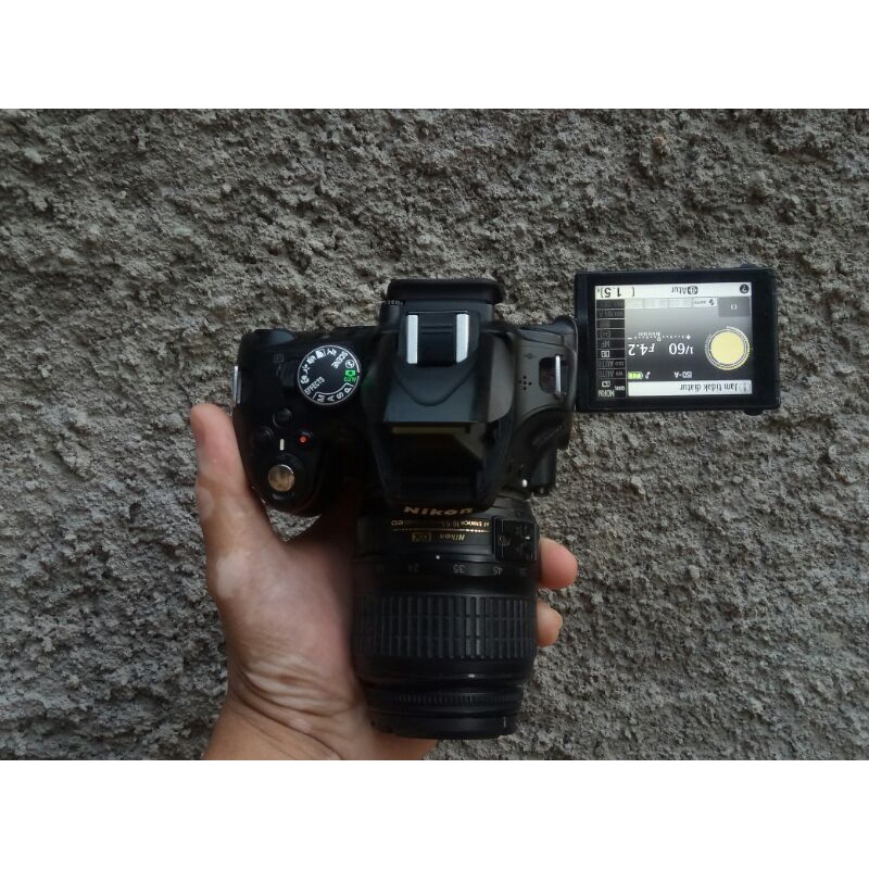 Nikon D5100 LCD tidak vignet