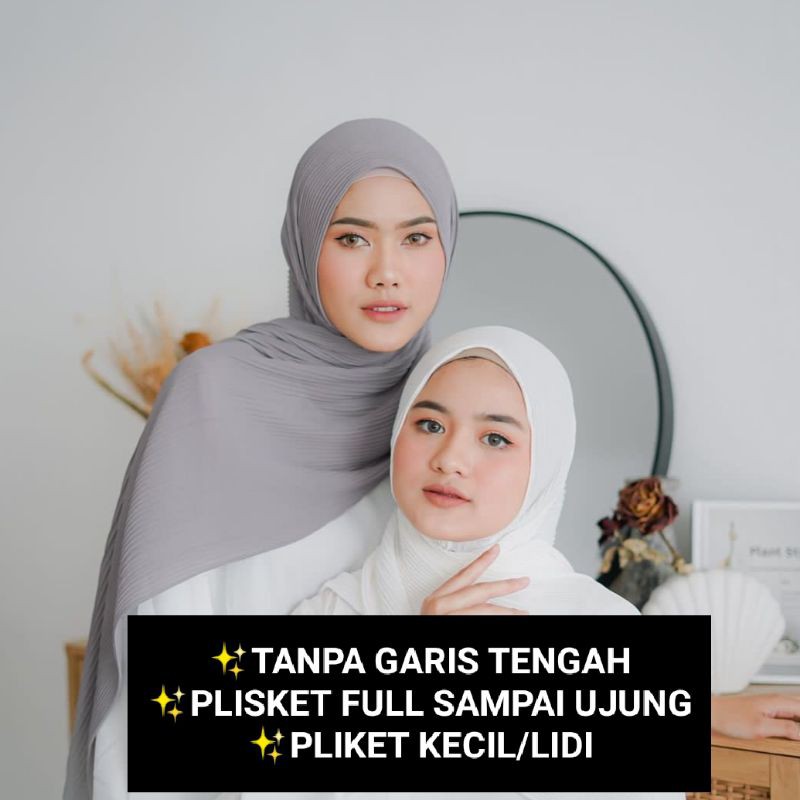 Pashmina Plisket Ceruty (FULL PLISKET)