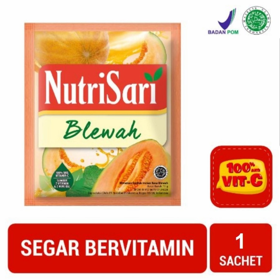 

NutriSari Blewah - Minuman Buah Vitamin C (1 Sachet)