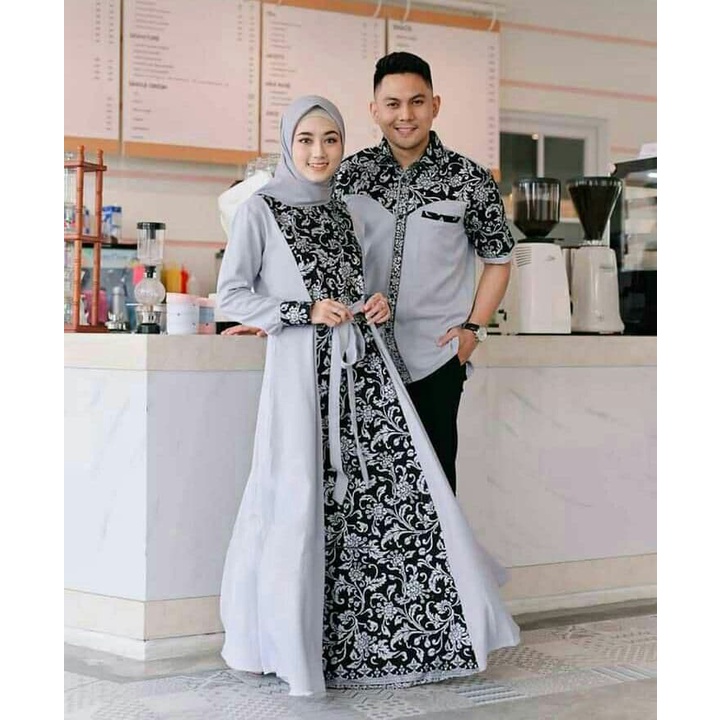 BAJU BATIK COUPLE TERBARU 2022/ BAJU KONDANGAN COUPLE TERBARU / / GAMIS DAN KEMEJA NIKAHAN SET / PAKAIANdress gamis couple baju couple pasangan gaun pesta muslimah batik couple modern baju pesta wanita muslim gamis couple pasangan dewasa