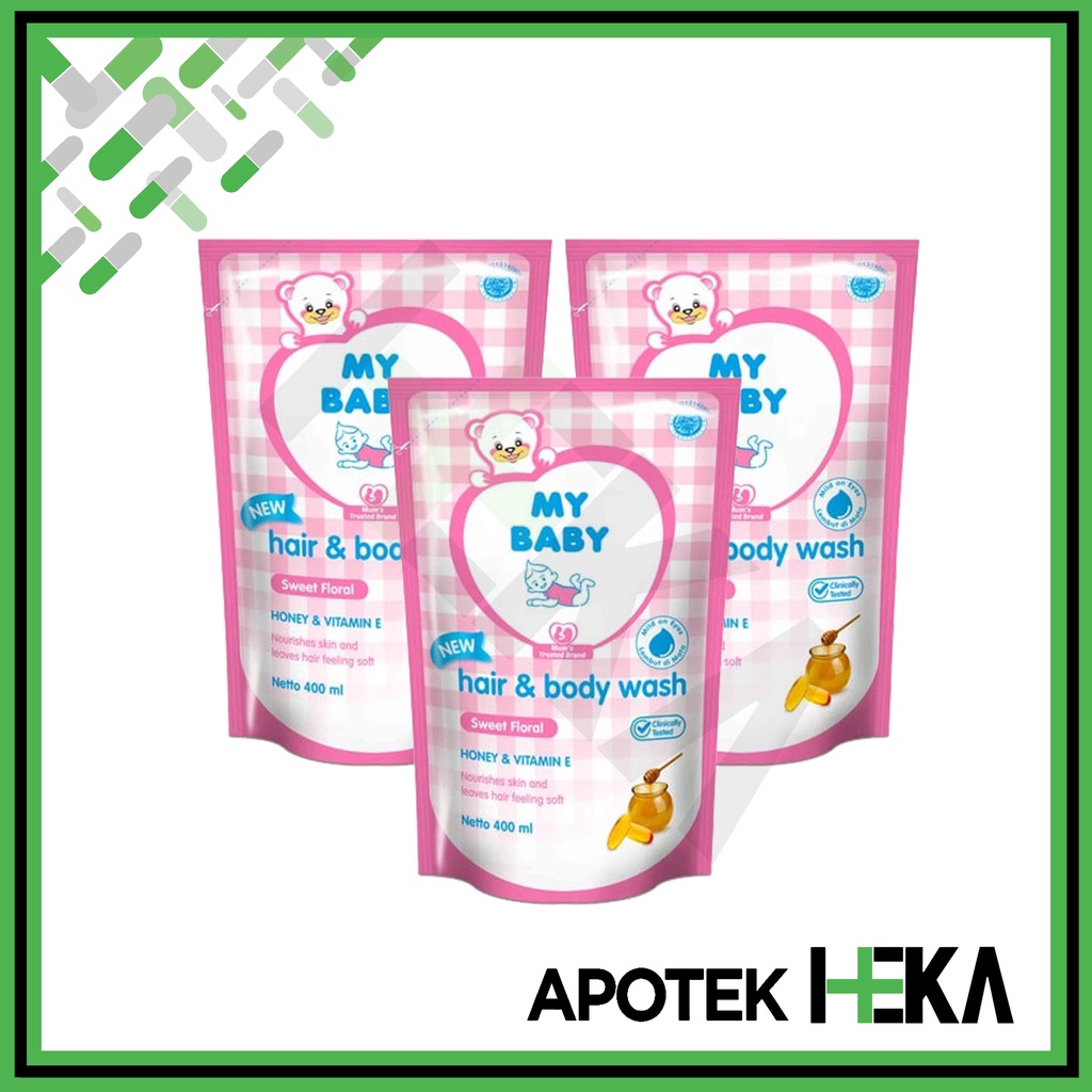 My Baby Hair &amp; Body Wash - Sweet Floral Pink Sabun Sampo Bayi (SEMARANG)