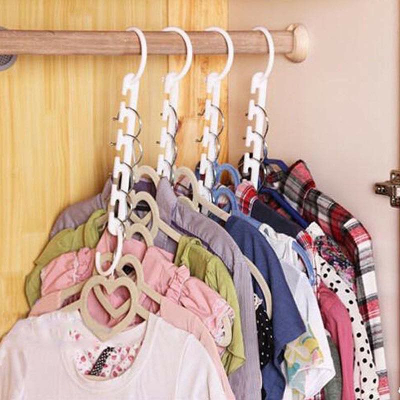 Gantungan Baju Pakaian Magic Hanger Instant 9 in 1 / Pengait Hanger Baju Banyak Ajaib di Lemari 9 in 1