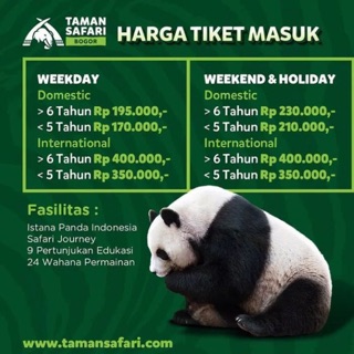 Voucher Taman Safari Cisarua