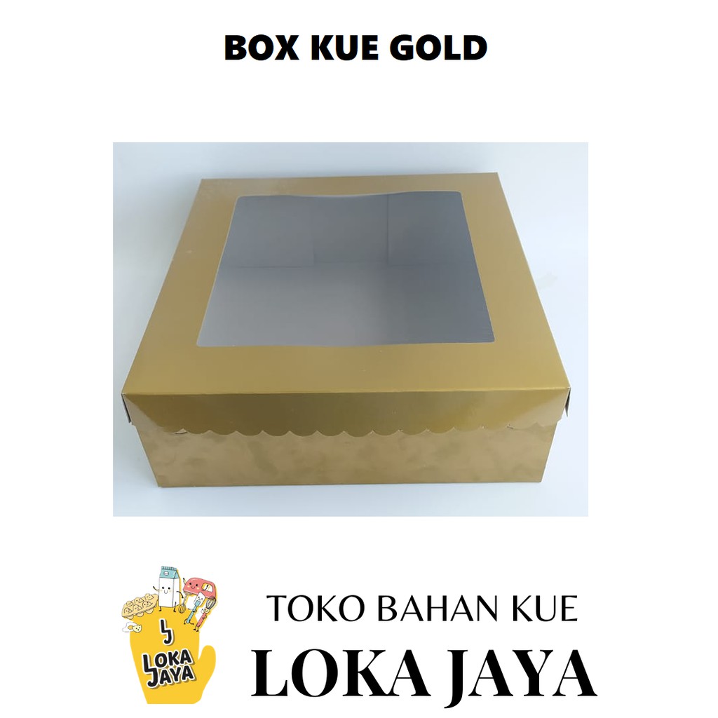 

BOX KUE GOLD UK 18,20,22,28 CM