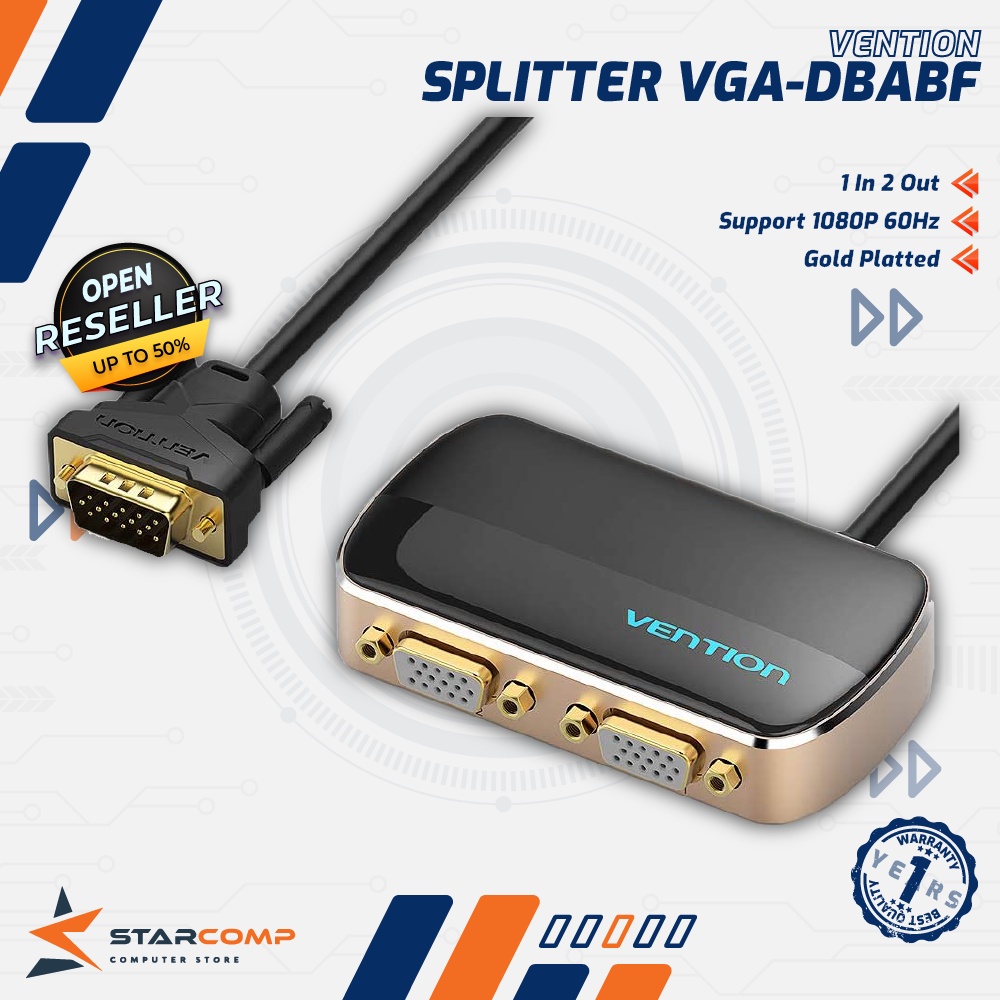 Vention DBA VGA Splitter (1 In 2 Out)