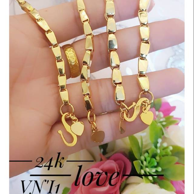 Gelang lapis emas 24k terlaris