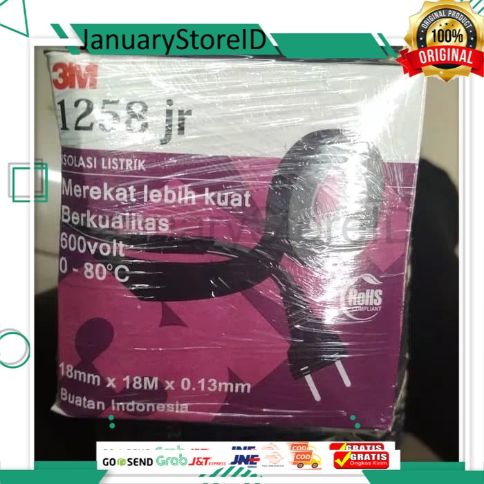 

ISOLASI LISTRIK 3M 1258JR KUAT MEREKAT