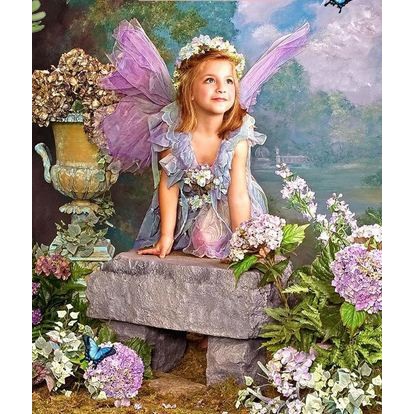 DIY Diamond Painting - 5D Angel Girl Stitch Kit