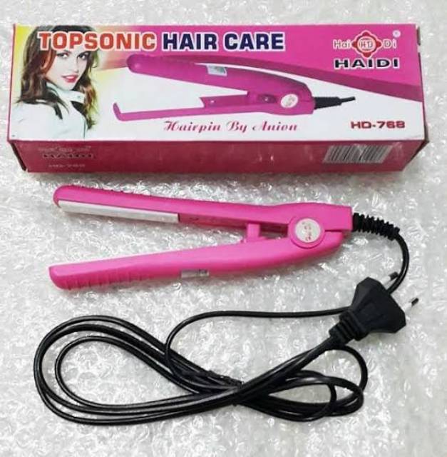 Catok Mini Haidi Topsonic Hair Care HD-768 - Perawatan Rambut - Kecantikan Rambut - Kesehatan Rambut