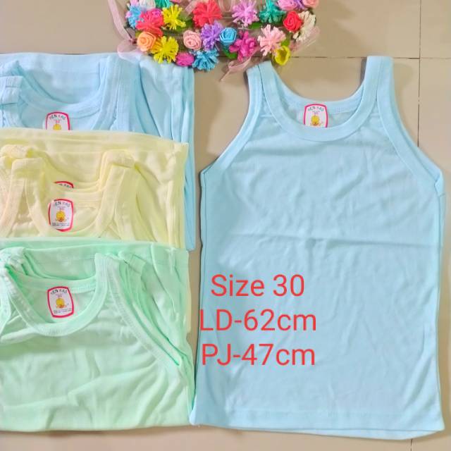 4pcs size 30 kaos singlet anak TK,SD/kaos dalam anak cewek/singlet anak/kaos dalam ber SNI