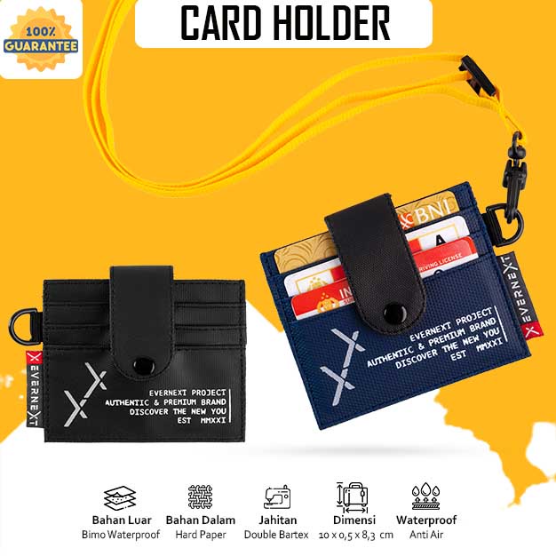 Dompet Kalung Kartu Distro Pria Cowok Card Holder Tas Kalung Dompet Kecil Kartu ATM Pria Keren Kekinian Waterproof Anti Air