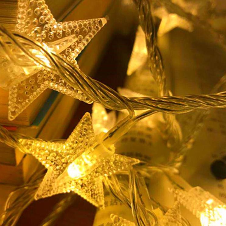 Model Limited ☛TK☚ Lampu Bintang 10 METER 50 LED natal Model Led Tumbler Tumblr Dekorasi kamar Star Hias Murah E006