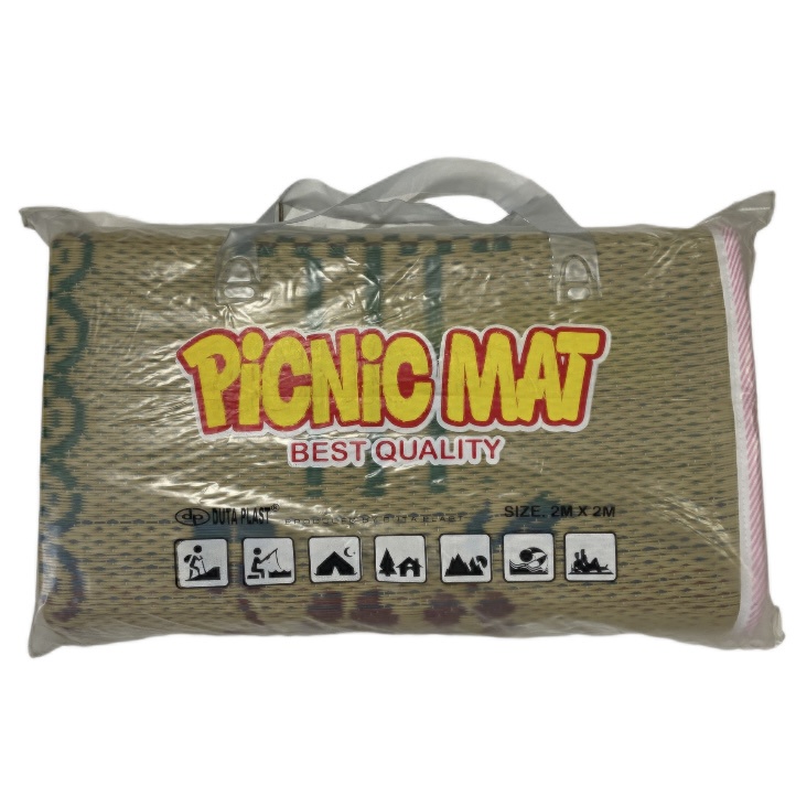 Tikar Plastik Picnic Mat Alas Lantai Karpet Foldable 2Mx2M