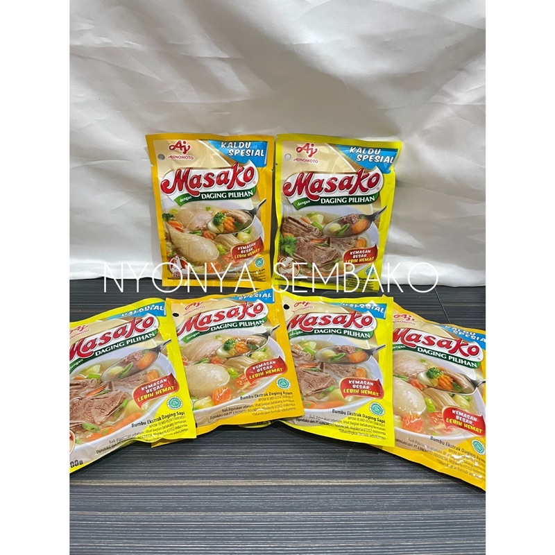 

[CLEARANCE SALE. MOHON BACA DESKRIPSI!] MASAKO BUMBU KALDU / PENYEDAP RASA AYAM / SAPI 100GR