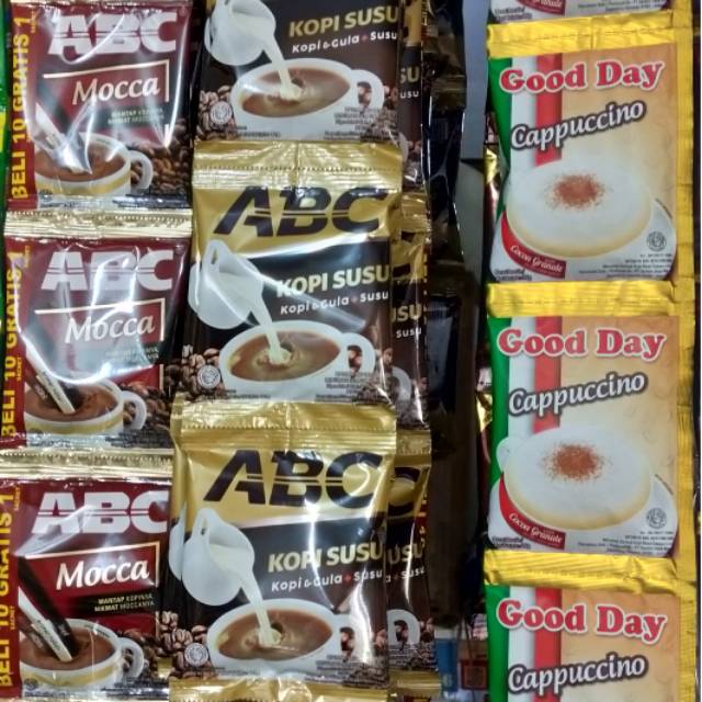 

Kopi ABC dan good day cappucino