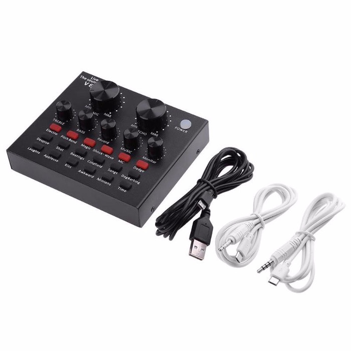 Taffware Live MIXER V8 HiFi ASMR Audio USB External Soundcard Mic - ZLIVE V8