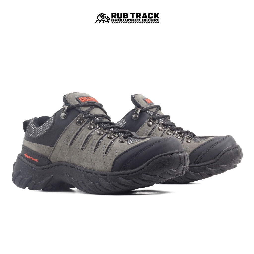 SEPATU SAFETY BOOTS PRIA TRACKING HIKING GUNUNG RUBICON DIENG LOW PREMIUM QUALITY UJUNG BESI RUBICON DIENG