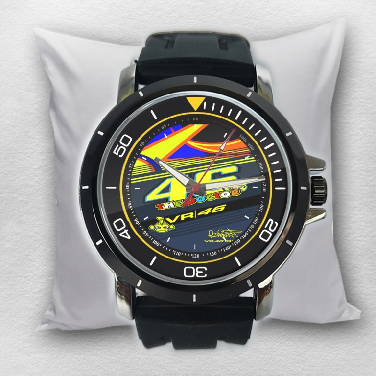 Jam Tangan Pria Custom Terbaru VR46 008 Premium Terlaris