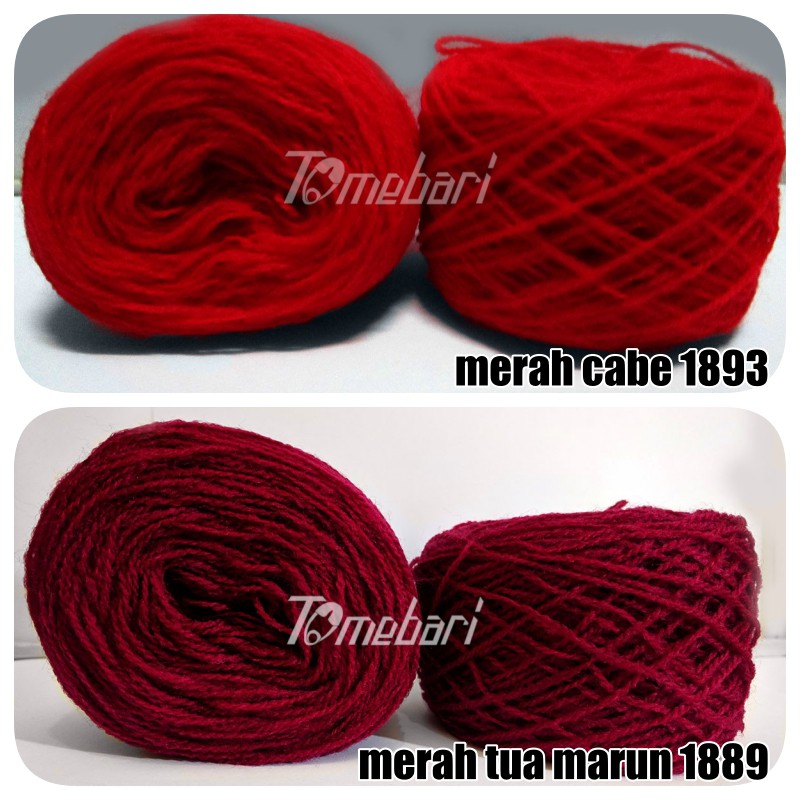 SERI MERAH BENANG RAJUT AKRILIK WOL SIET 21 GR BULIR KECIL SERI MERAH BENANG RAJUT AKRILIK WOL SIET 21 GR BULIR KECIL