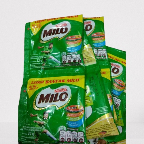 

Milo Sachet 22gr ( 1 renceng isi 10 sachet + free 1 sachet)