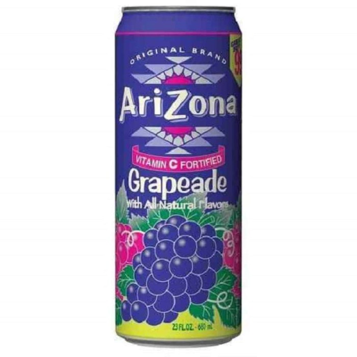 

Arizona grapeade fruit flvr cktl 23 oz