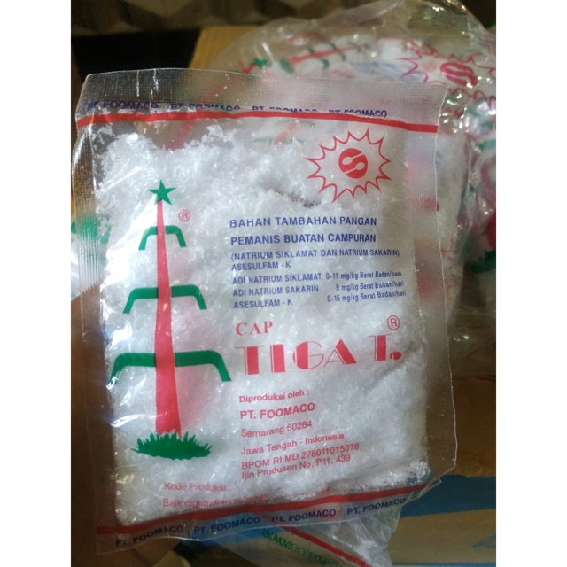 

Pemanis buatan ORIGINAL cap Tiga T 25gram / Tiga Tebu / Natrium Siklamat / Sakarin