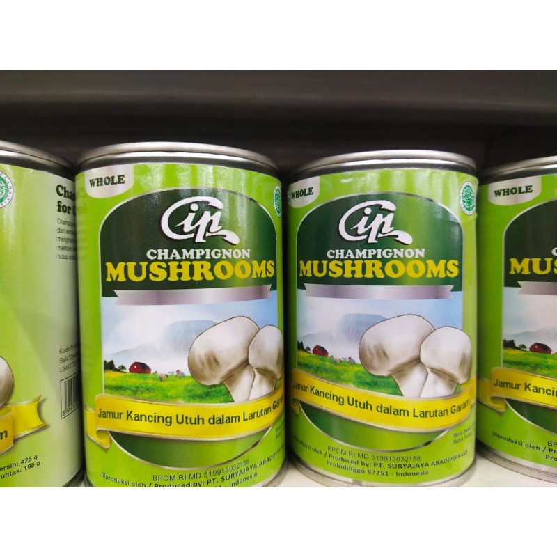 

jamur kancing utuh dalam kaleng