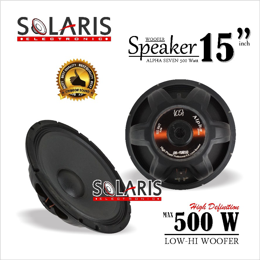 SPEAKER 15 INCH MURAH 500 Watt ALPHA SEVEN AS-15608