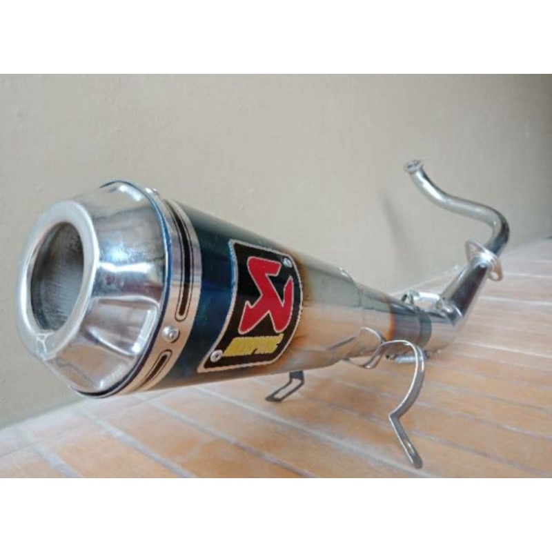 Knalpot Racing Akrapovic untuk Beat Spacy Scoopy Beat Street Vario FI. Bisa bayar ditempat/COD