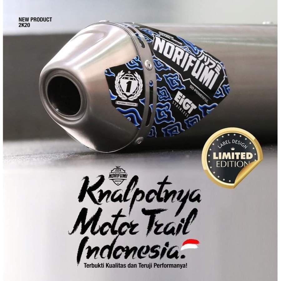 KNALPOT NORIFUMI EIGT ORIGINAL KAWASAKI KLX DTRACKER