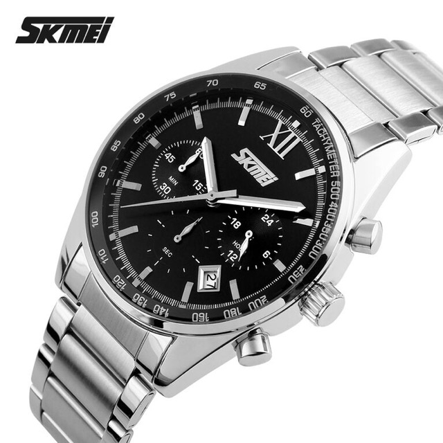 SKMEI Jam Tangan Analog Pria - 9096CS - Black