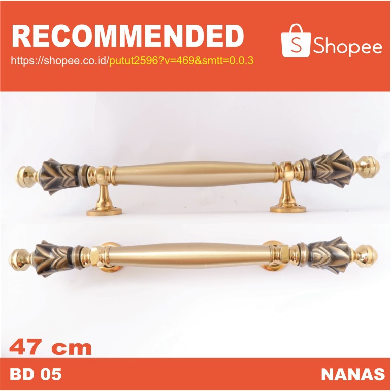 Handle Pintu Rumah / Gagang Pintu Rumah Klasik kuno Nanas