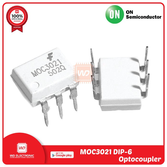 MOC3021 DIP-6 MOC 3021 Optocoupler Thyristor Signal Output MOC3021 DIP6