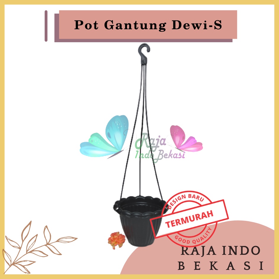 Rajaindobekasi Pot Gantung Dewi S Hitam Pot Gantung Renda 20 Putih Pot Bunga Gantung Murah Grosir Unik Plastik Putih