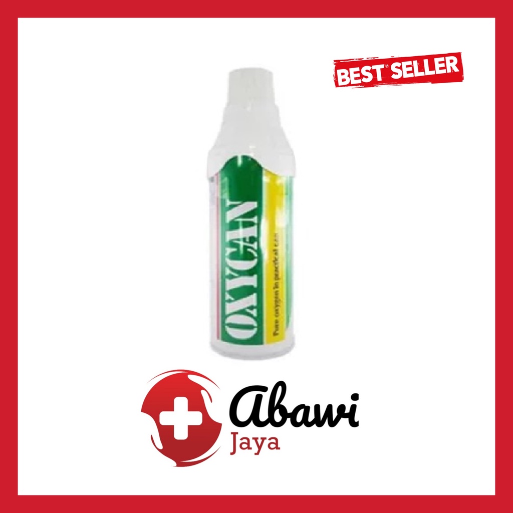 [AB] Oxycan Green Kaleng / Oxycan Green Oksigen Portable Oksigen Tabung Kaleng 500cc Samator Group