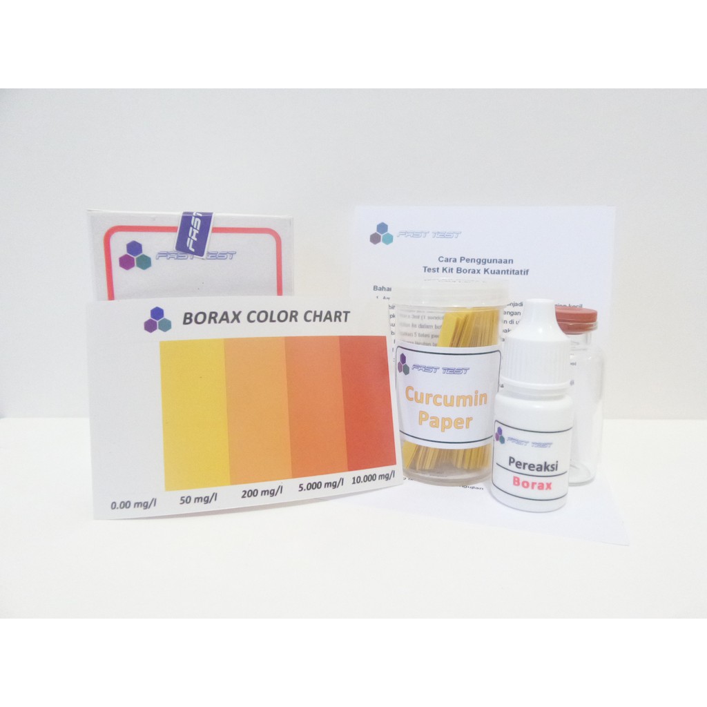 Test Kit Boraks Kuantitatif, Borax Testkit / Alat Uji Borak Murah