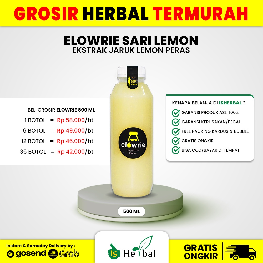 

[GROSIR] Elowrie Sari Lemon 500 ml Original 100%