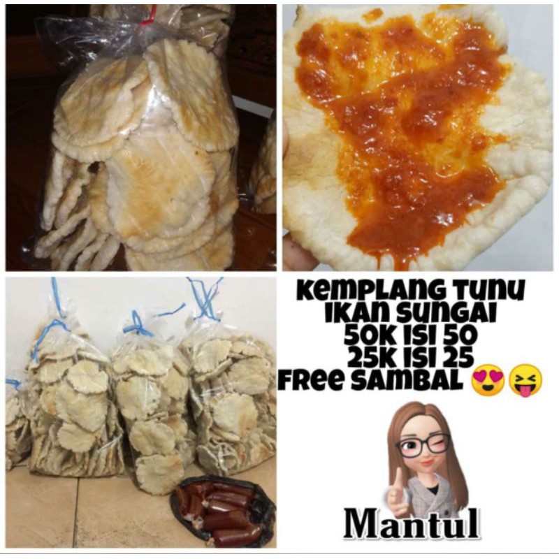 

kemplang panggang tunu sambal mantap isi 25pcs