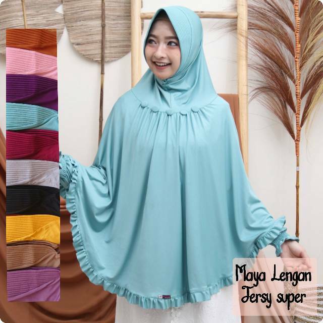 Jilbab Lengan Instan / Hijab Tangan / Kerudung Bergo Instan