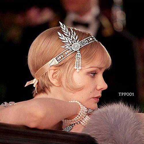 Aksesoris Pernikahan Ala Yunani Headpiece Silver Wanita Tpp001