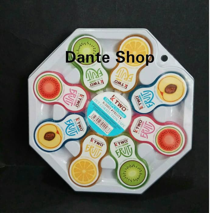 

Correction Tape - Tipex Kenko - Refill Tipex Tombow Tip-Ex Kertas Correction Tape Fruit Set ( K-2003