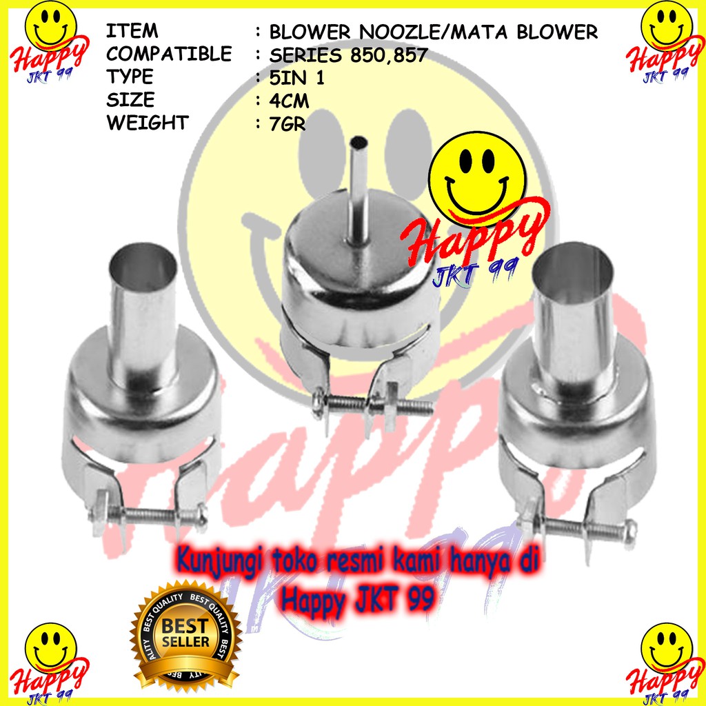 [ HAPPY JKT 99 ] MATA BLOWER NOZZLE NOOZLE YIHUA 857 850 (5  IN 1)