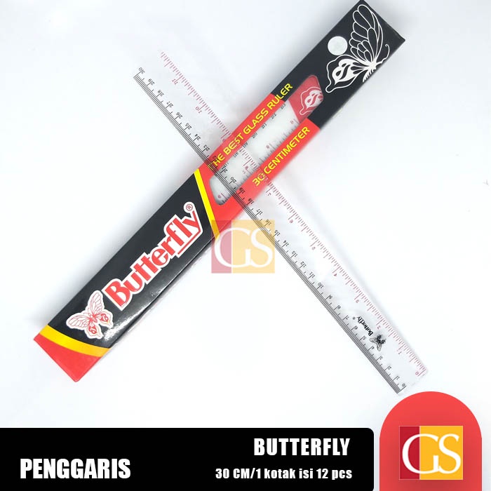 

Penggaris Butterfly 30cm ( 1pcs)
