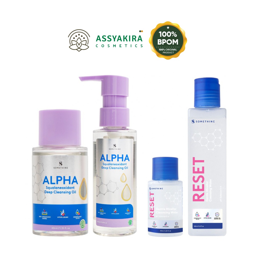 Somethinc Reset Gentle Micellar Water | Alpha Squalaneoxidant Cleansing Oil | Cleansing Balm