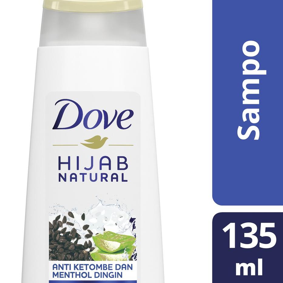 ➩ Dove Shampoo Anti Ketombe Dan Gatal Menthol Habbatussauda & Aloe Vera 135Ml ➧